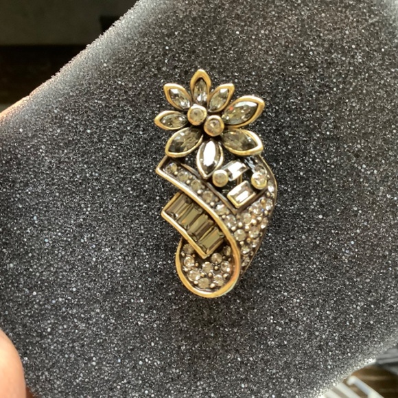 Heidi Daus Rare Earrings Anything Bling Grey/Clear Crystals from Saks 5th - Picture 8 of 14